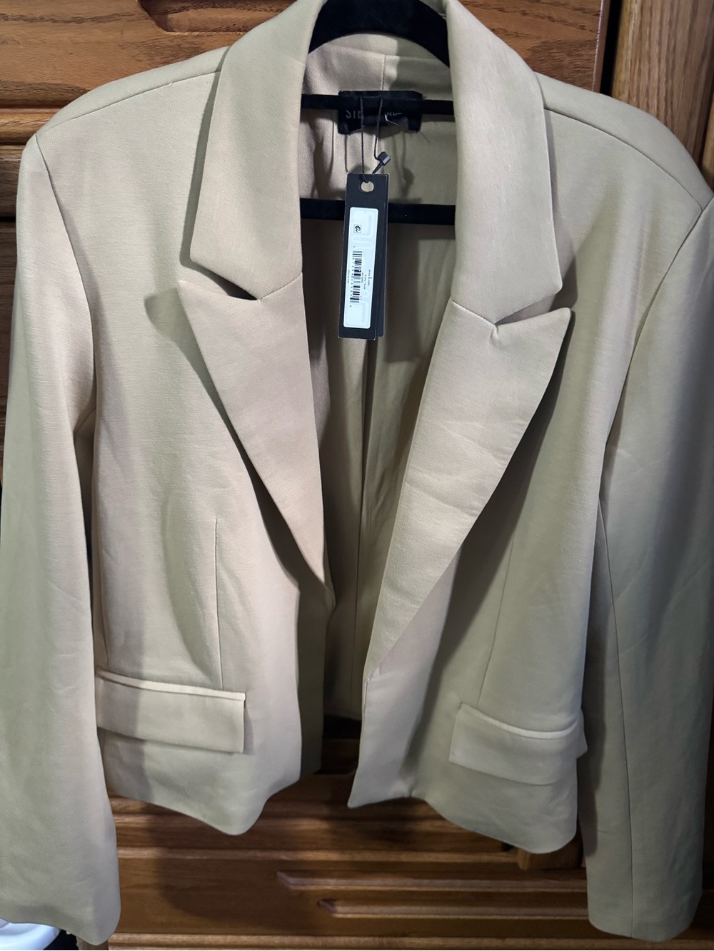 Steve Madden Tailored Beige Cropped Blazer size M